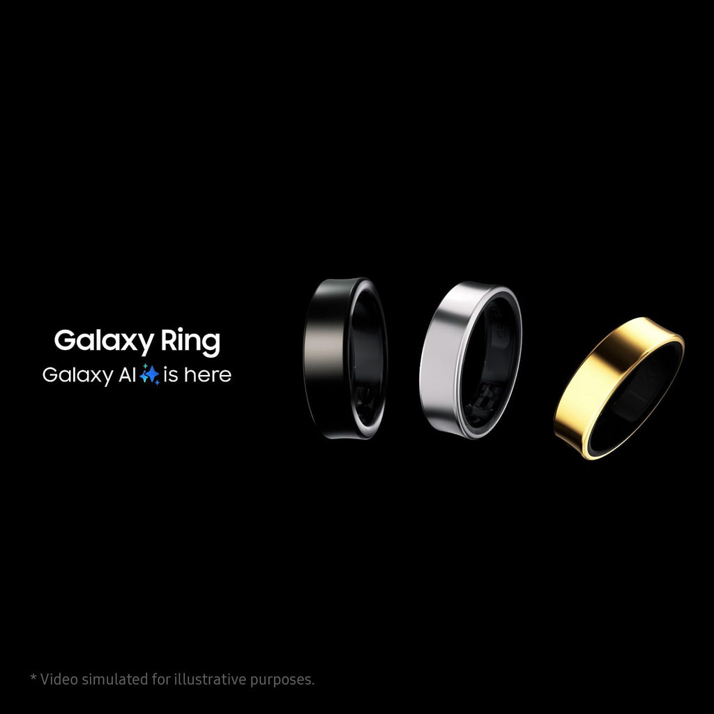 Samsung Galaxy Ring Size 9 Silver Smart Health Tracker Wearable Device - Like New