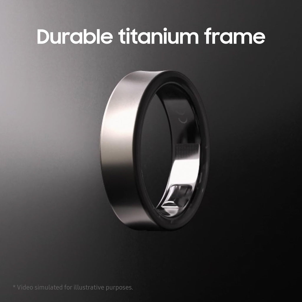 Samsung Galaxy Ring Size 9 Silver Smart Health Tracker Wearable Device - Like New