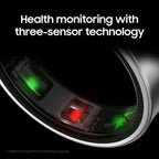 Samsung Galaxy Ring Size 9 Silver Smart Health Tracker Wearable Device - Like New
