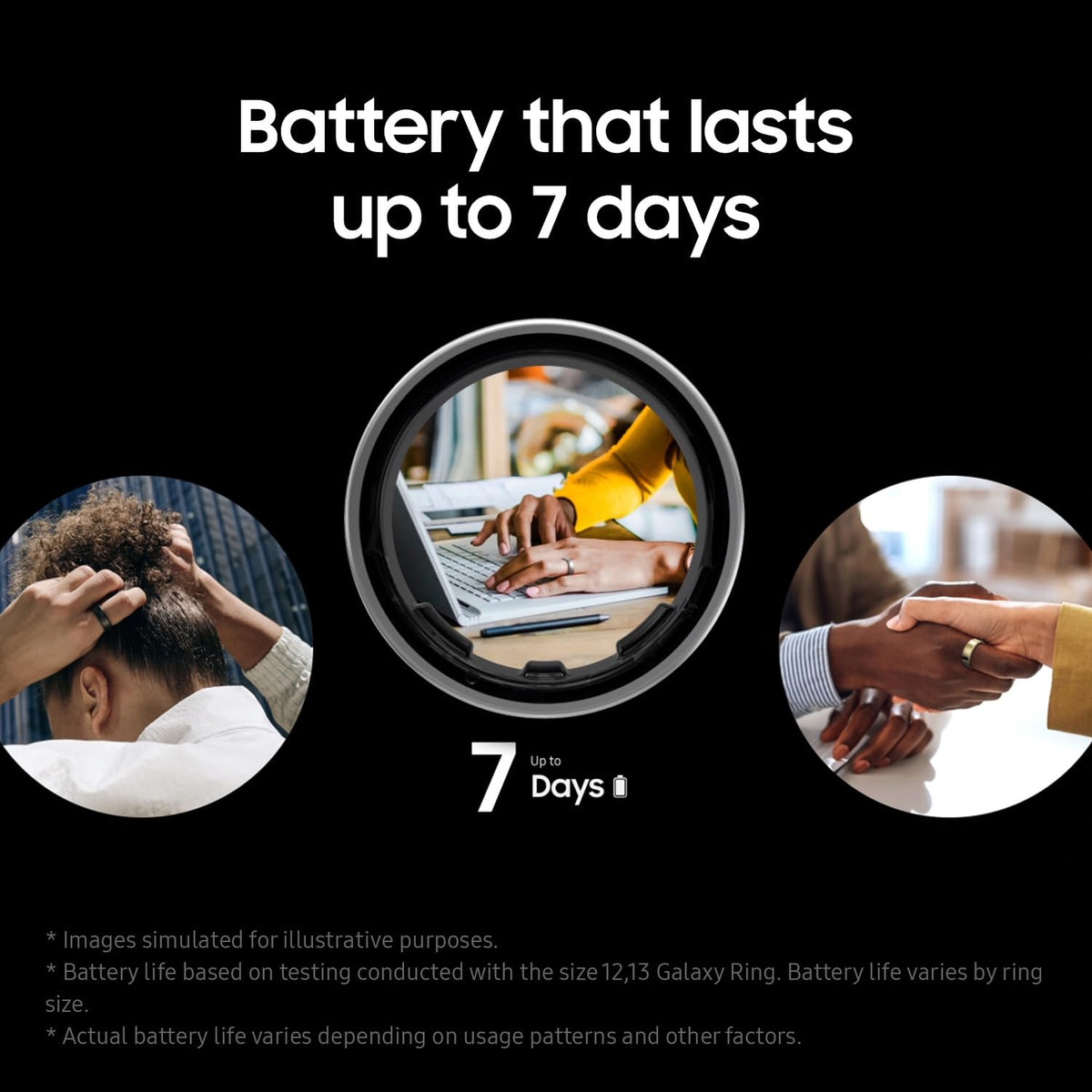 Samsung Galaxy Ring Size 9 Silver Smart Health Tracker Wearable Device - Like New