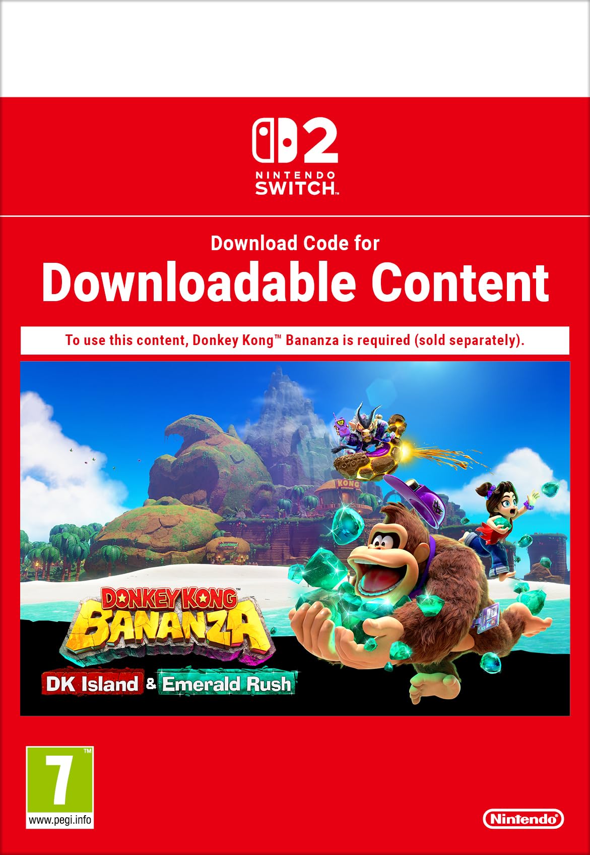 Nintendo Donkey Kong Bananza - Nintendo Switch Game - 2 Player Co-op Adventure - Like New