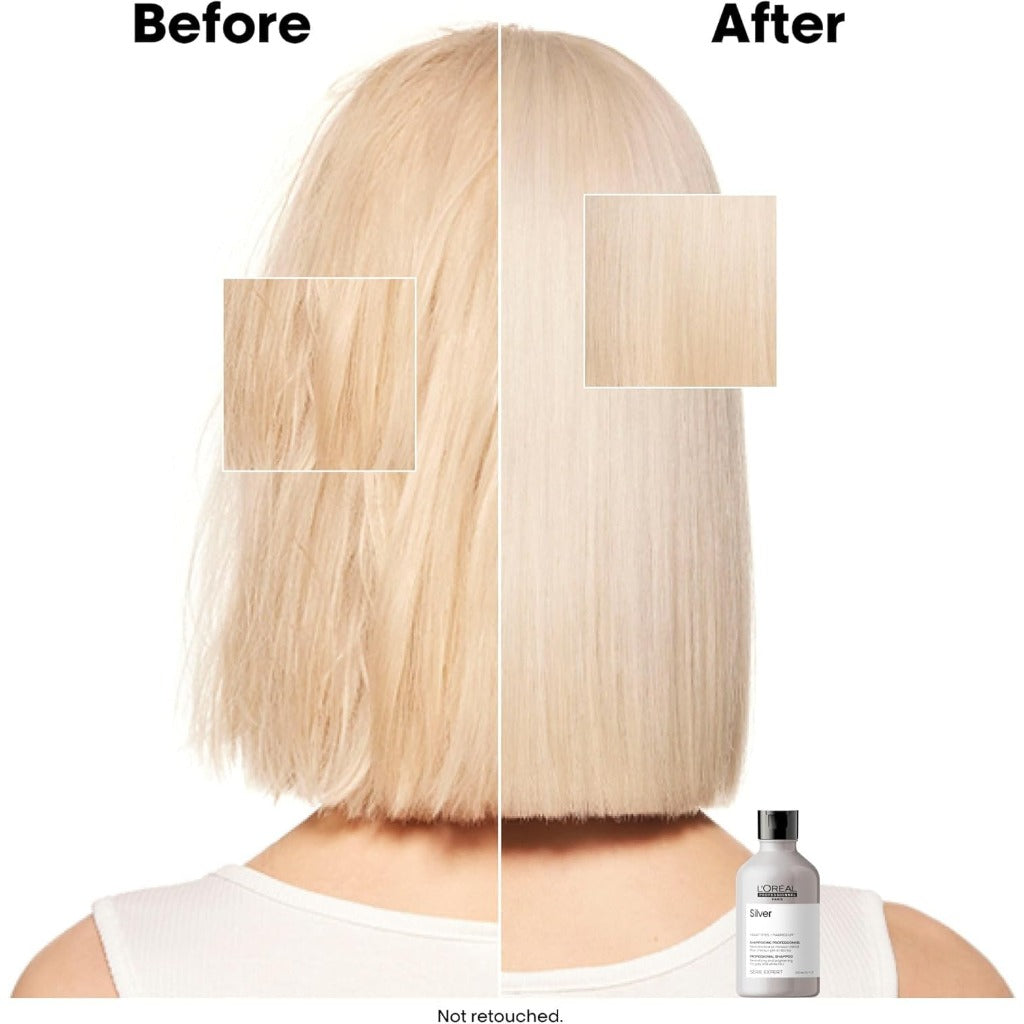L'Oréal Professionnel Serie Expert Silver Conditioner - Grey, White, Light Blonde Hair - 200ml Neutralising Tone - Damaged Box