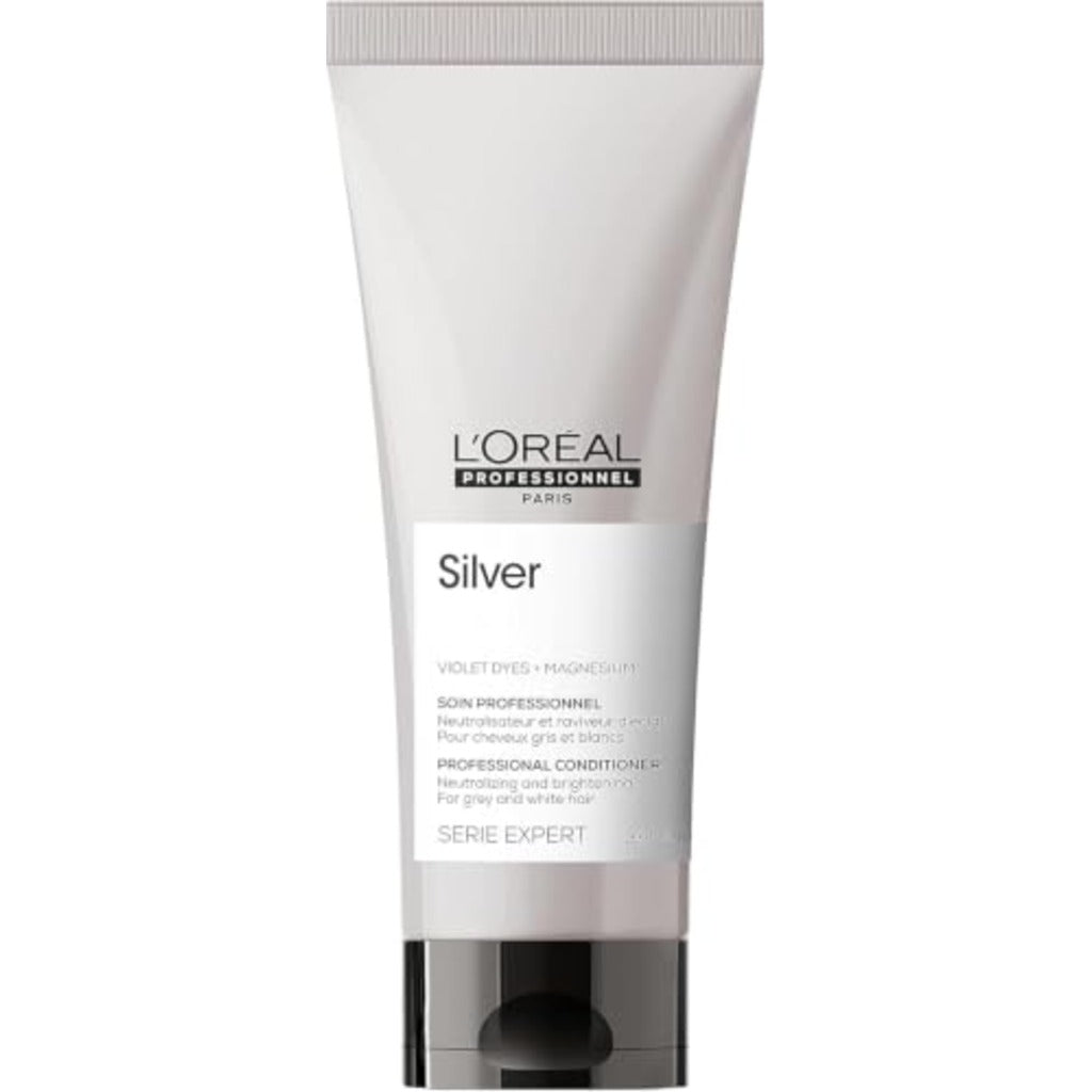L'Oréal Professionnel Serie Expert Silver Conditioner - Grey, White, Light Blonde Hair - 200ml Neutralising Tone - Damaged Box