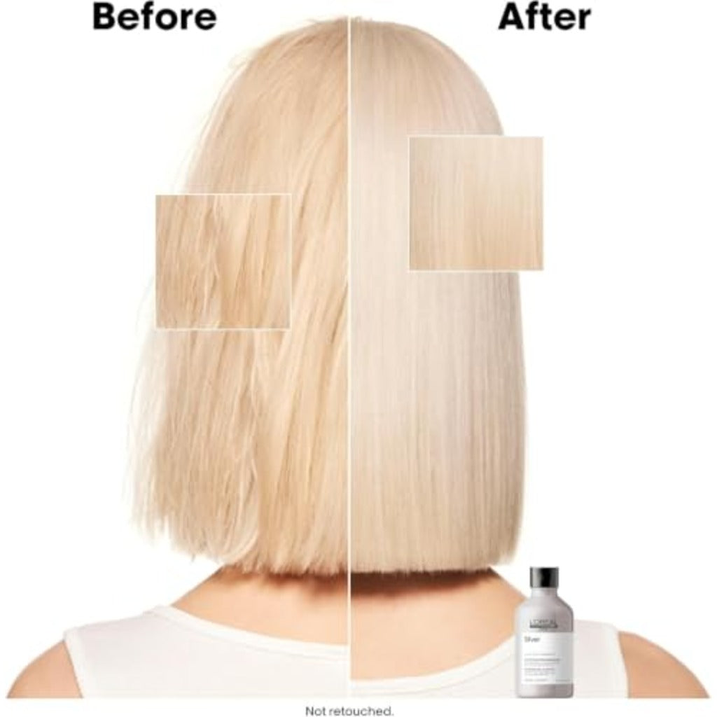 L'Oréal Professionnel Serie Expert Silver Conditioner - Grey, White, Light Blonde Hair - 200ml Neutralising Tone - Damaged Box