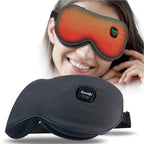 SooQi Rechargeable Heated Eye Mask - Cordless Weighted Graphene Compress for Dry Eyes Fatigue Sleep Travel - Damaged Box