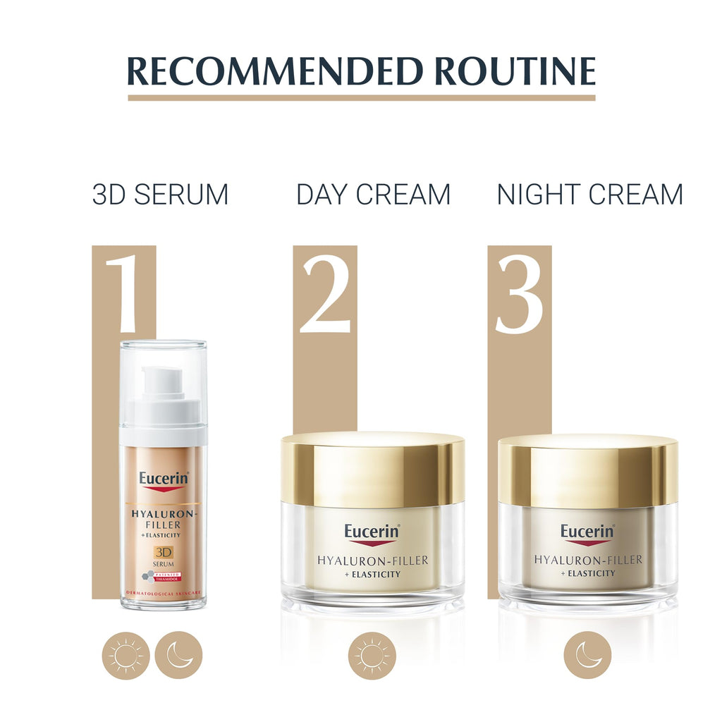 Eucerin Anti-Wrinkle Elasticity Daytime Face Cream SPF 30 - 50ml Anti-Ageing Day Moisturiser - New