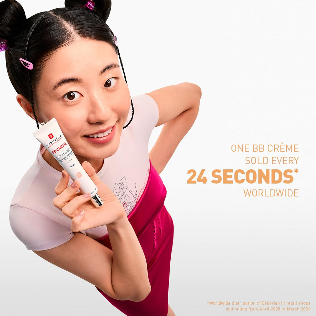 Erborian BB Cream with Ginseng - Nude SPF 20 - 5-in-1 Complexion Cream - 15ml Korean Cosmetic - New