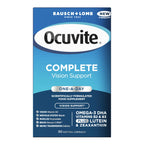 Bausch + Lomb Ocuvite Complete Eye Supplement Capsules - Lutein, Zeaxanthin, Omega 3 DHA, Vitamins B2 Niacin - Vision Health - Damaged Box - BBE 09/2026