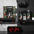 Lynx Africa Trifecta Gift Set - Deodorant Body Spray, Body Wash & Antantiperspirant - 3 Piece Male Grooming Kit - Damaged Box