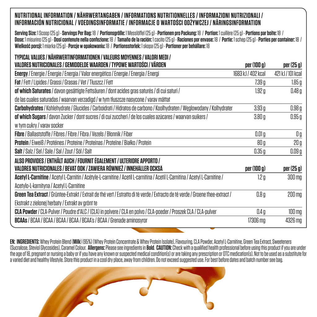 Applied Nutrition Diet Whey Protein Powder - Salted Caramel, 450g - Low Carb, Low Sugar, Weight Management Supplement - New - BBE 03/2028
