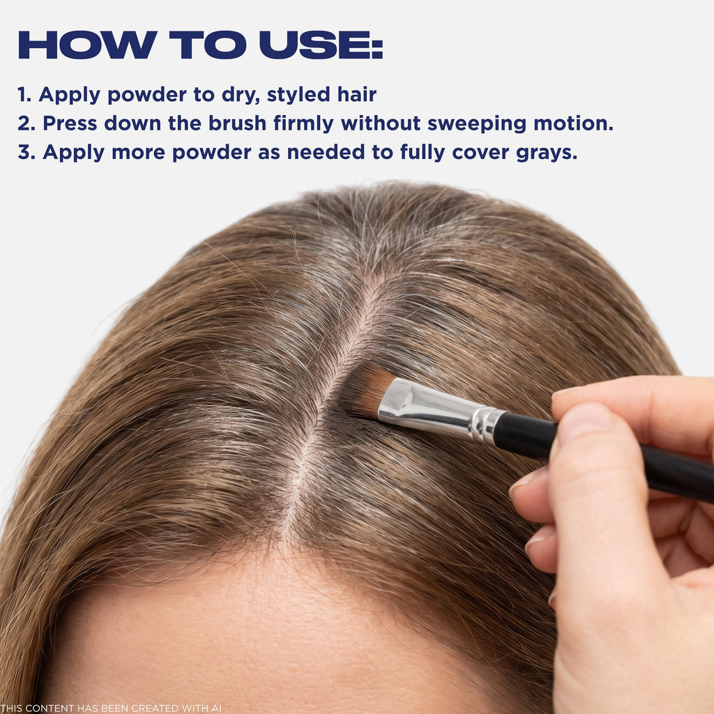 Clairol Root Touch-Up Concealing Powder - Medium Brown - 1 Count Hair Colour Concealer - Damaged Box