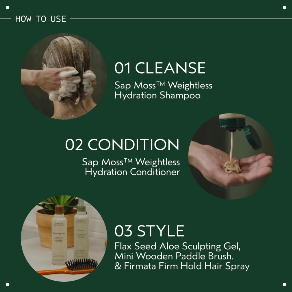 Aveda Sap Moss Weightless Hydration Shampoo 200ml - Silicone Free, Normal to Dry Hair, Naturally Derived - New
