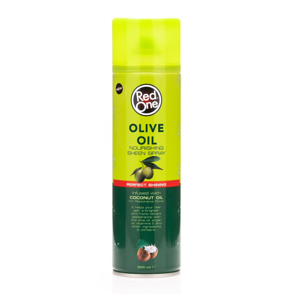 Redone Olive Oil Sheen Spray 500ml - Hair Shine, Moisture, Dry Scalp, Braids, Afro Hair, Coconut Oil - Damaged Box