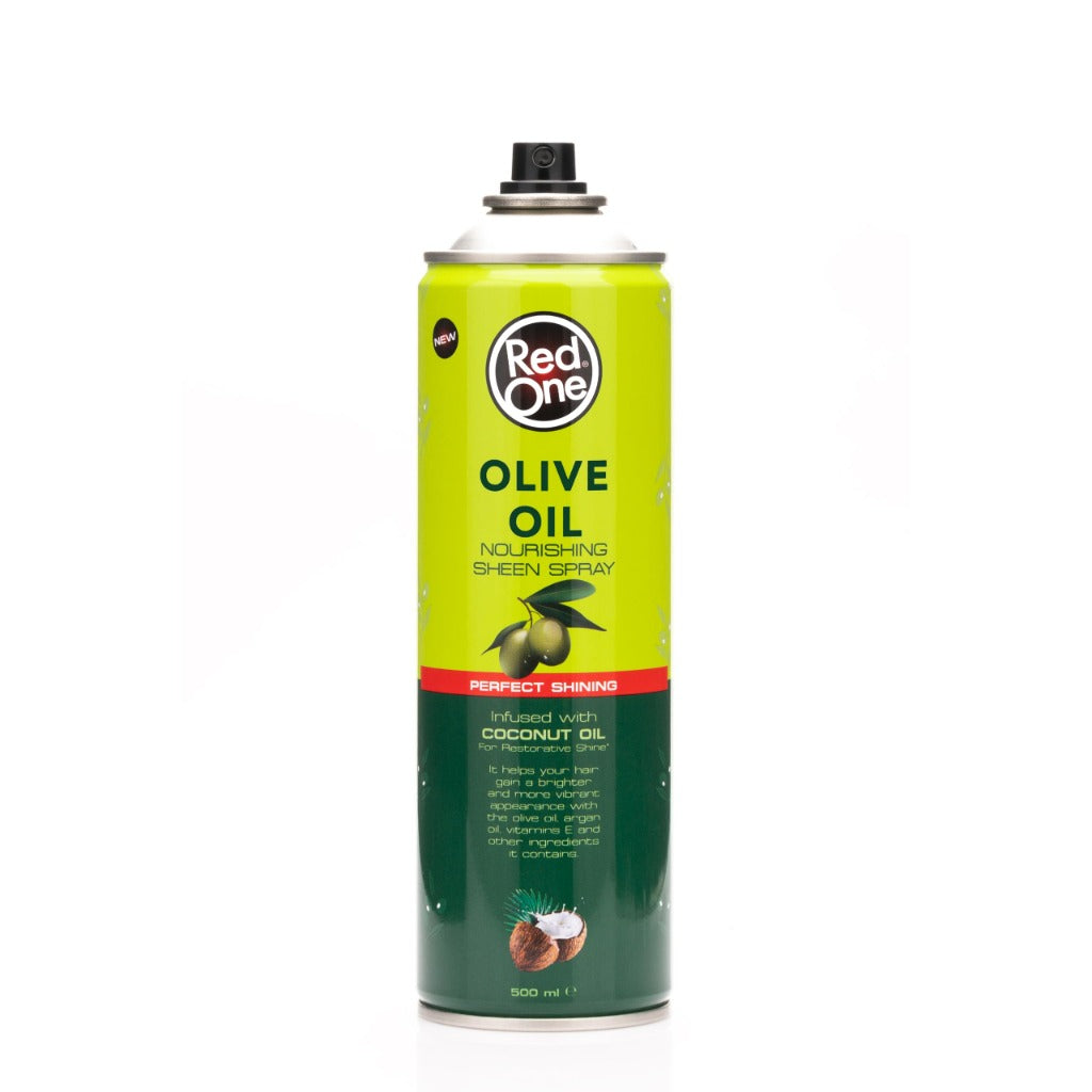 Redone Olive Oil Sheen Spray 500ml - Hair Shine, Moisture, Dry Scalp, Braids, Afro Hair, Coconut Oil - Damaged Box