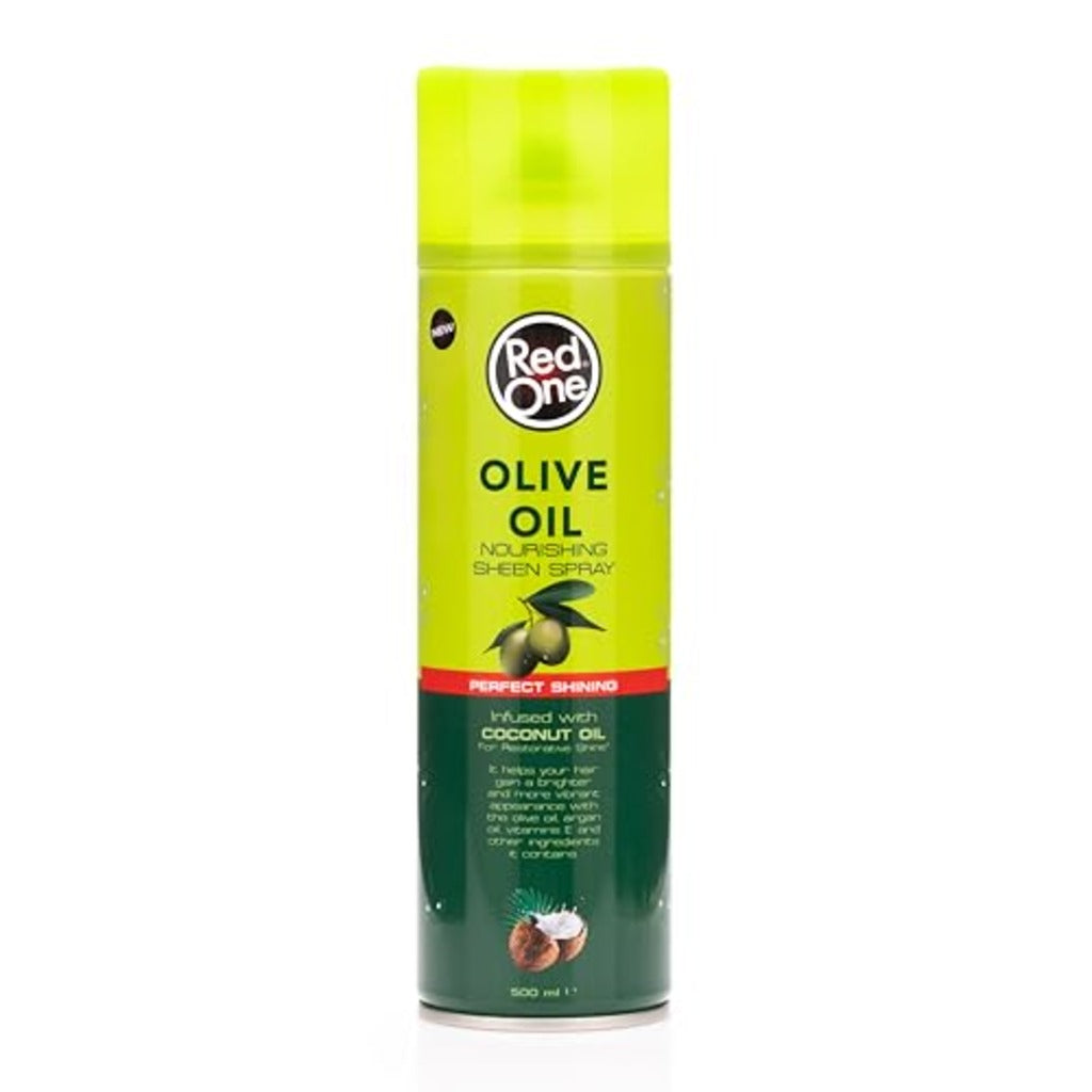 Redone Olive Oil Sheen Spray 500ml - Hair Shine, Moisture, Dry Scalp, Braids, Afro Hair, Coconut Oil - Damaged Box