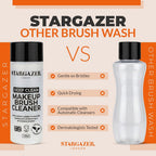 Stargazer Makeup Brush Cleaner Solution - Deep Cleaning Liquid for Foundation Eyeshadow - Cruelty-Free Brush Care - New