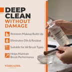 Stargazer Makeup Brush Cleaner Solution - Deep Cleaning Liquid for Foundation Eyeshadow - Cruelty-Free Brush Care - New