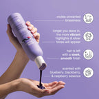 milk_shake Silver Shine Shampoo 300ml - Anti-Yellow Purple Pigment for Blonde, White & Grey Hair - New