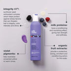 milk_shake Silver Shine Shampoo 300ml - Anti-Yellow Purple Pigment for Blonde, White & Grey Hair - New
