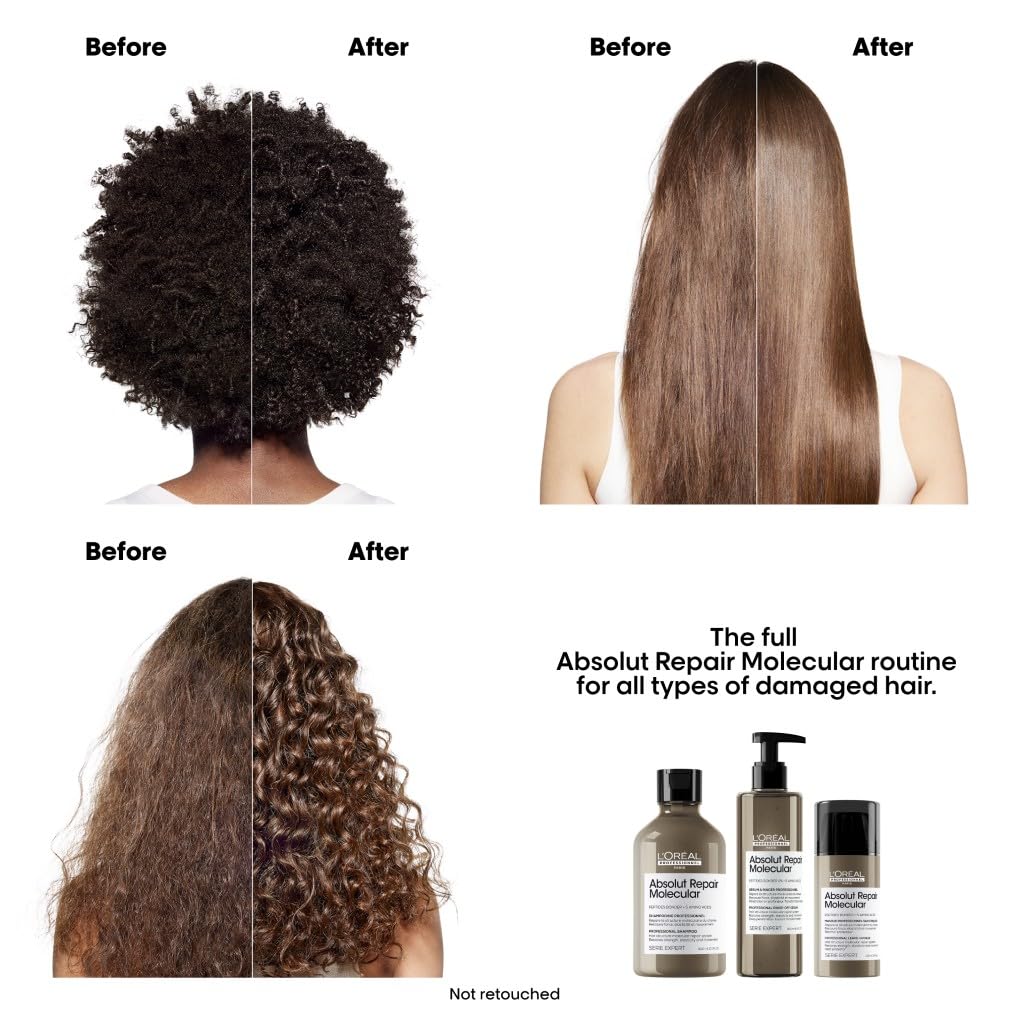 L'Oreal Professionnel Absolut Repair Molecular Leave-In Mask 100ml - Damaged Hair Treatment - Peptides Bond Repair - New