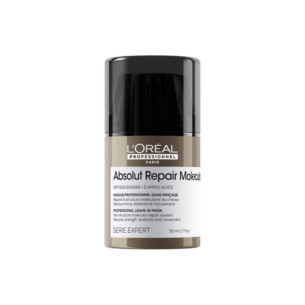 L'Oreal Professionnel Absolut Repair Molecular Leave-In Mask 100ml - Damaged Hair Treatment - Peptides Bond Repair - New