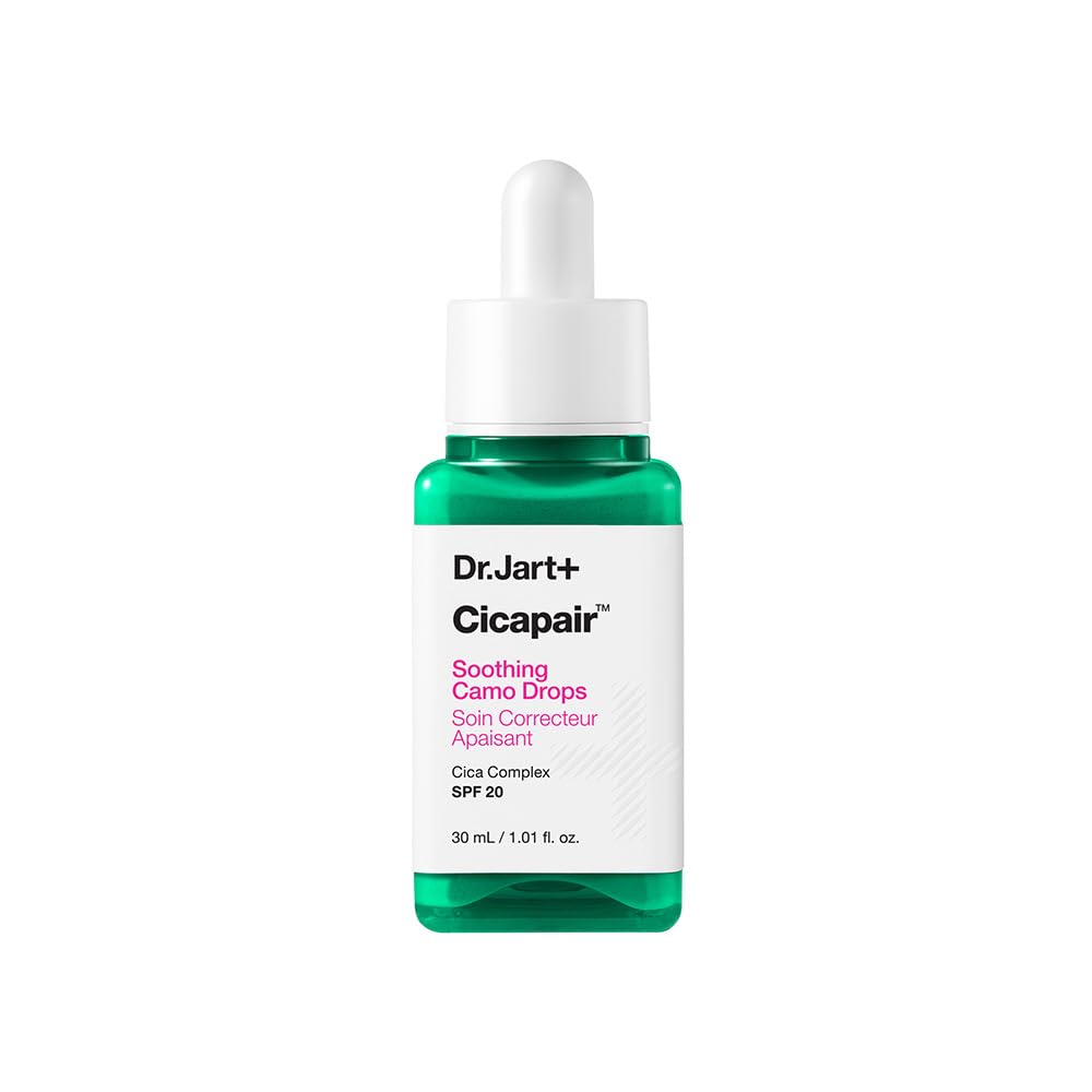 Dr.Jart+ Cicapair Tiger Grass Camo Drops Tinted Face Serum SPF 20 - Centella Asiatica CC Cream Korean Skincare 30ml - New