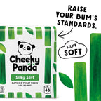 The Cheeky Panda Bamboo Toilet Rolls Bulk Buy - 48 Rolls of 3 Ply Toilet Paper | Plastic Free Packaging and Sustainable Tissue Paper | Compostable Loo Roll - Very Good