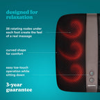 HoMedics Shiatsu Foot Massager with Heat - Deep Kneading, 6 Rotating Nodes, Toe Touch Control - White - Very Good