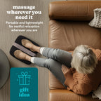 HoMedics Shiatsu Foot Massager with Heat - Deep Kneading, 6 Rotating Nodes, Toe Touch Control - White - Very Good