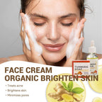MKNZOME Turmeric Skincare Set - 5 Pcs Facial Kit with Cream, Soap & Oil - Body & Bath Pamper Gifts for Women - Damaged Box