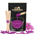 Lifestance Violet Hard Wax Beads 450g - Coarse Hair Removal Formula - Waxing Pellets - Damaged Box