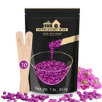 Lifestance Violet Hard Wax Beads 450g - Coarse Hair Removal Formula - Waxing Pellets - Damaged Box