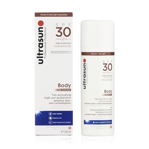 Ultrasun Body Tan Activator SPF30 150ml - Sun Protection Lotion - UVA UVB Sunscreen - Damaged Box