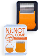 Nitnot Head Lice & Nit Comb - 2 Fine Tooth Combs for Nit & Egg Removal - All Hair Types - Children & Adults - Damaged Box