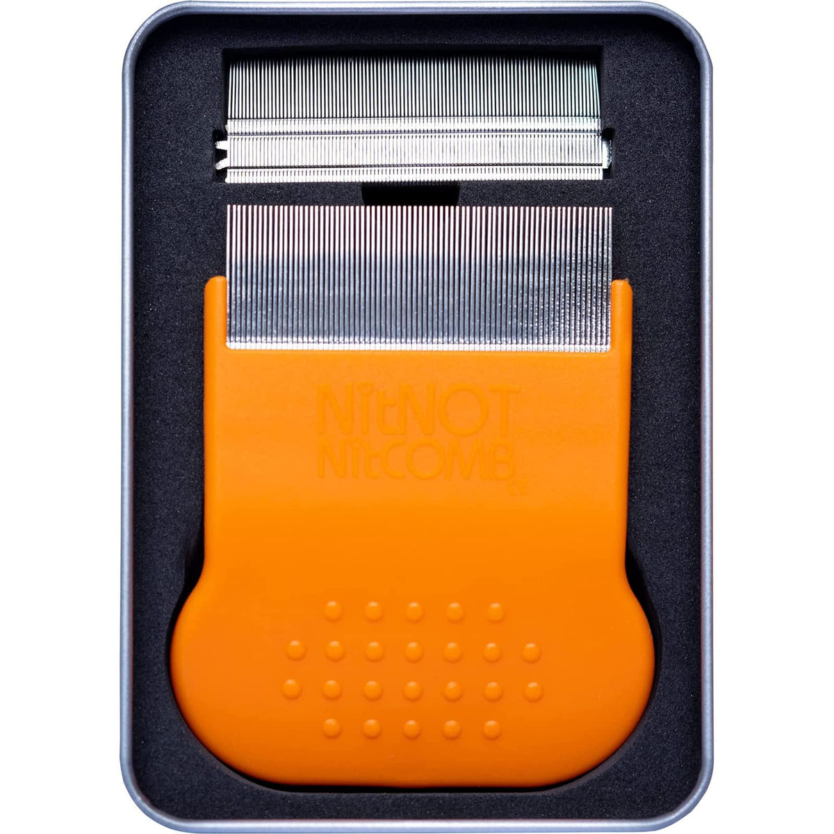 Nitnot Head Lice & Nit Comb - 2 Fine Tooth Combs for Nit & Egg Removal - All Hair Types - Children & Adults - Damaged Box