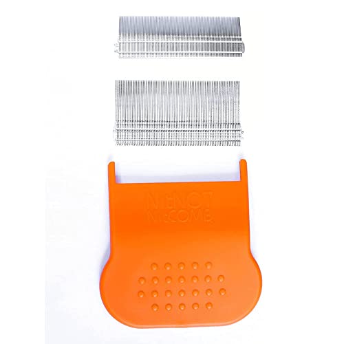 Nitnot Head Lice & Nit Comb - 2 Fine Tooth Combs for Nit & Egg Removal - All Hair Types - Children & Adults - Damaged Box