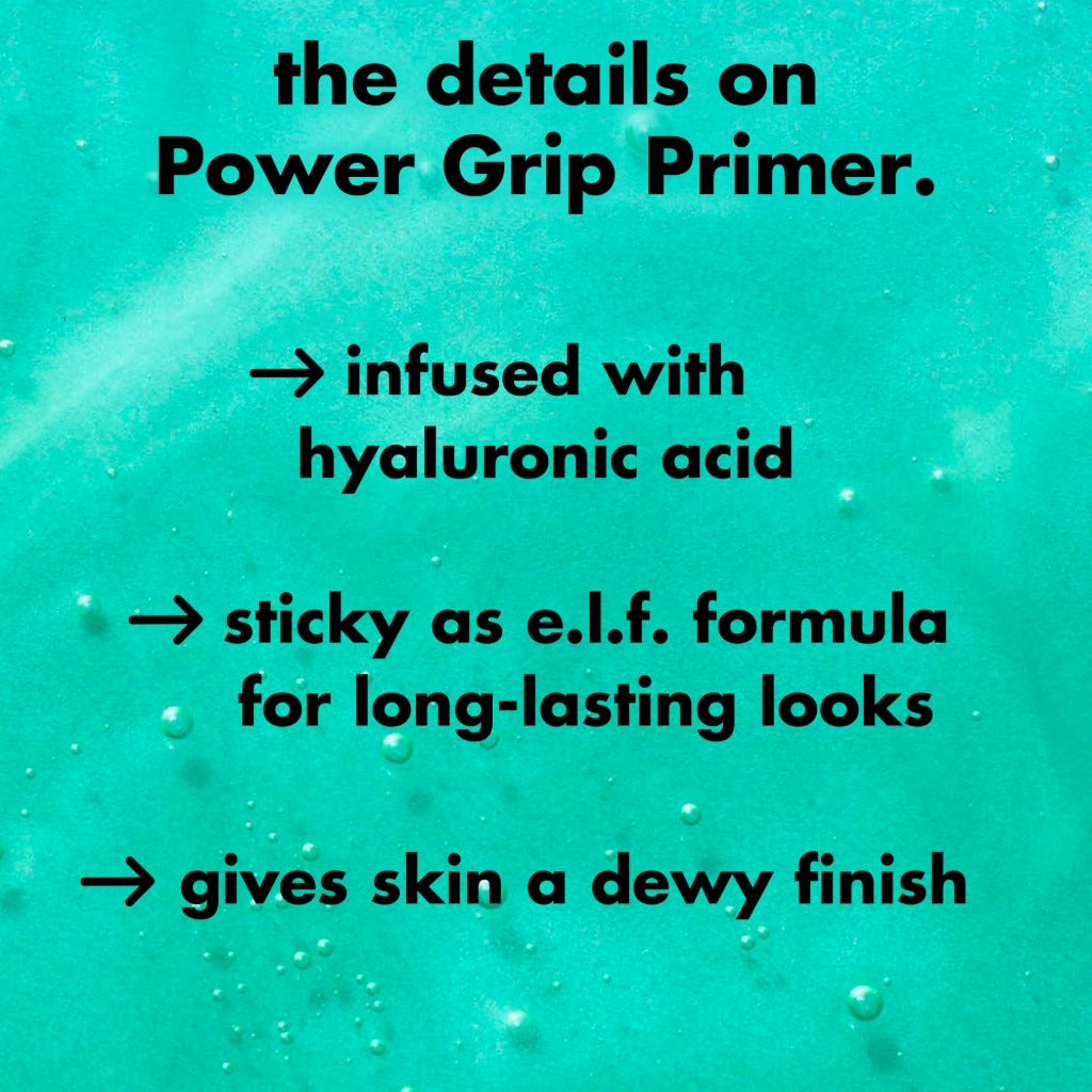 e.l.f. Power Grip Primer - Hydrating Gel Face Primer - Smoothing & Gripping Makeup Base - 24 ml Clear - Damaged Box