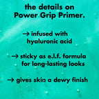 e.l.f. Power Grip Primer - Hydrating Gel Face Primer - Smoothing & Gripping Makeup Base - 24 ml Clear - Damaged Box