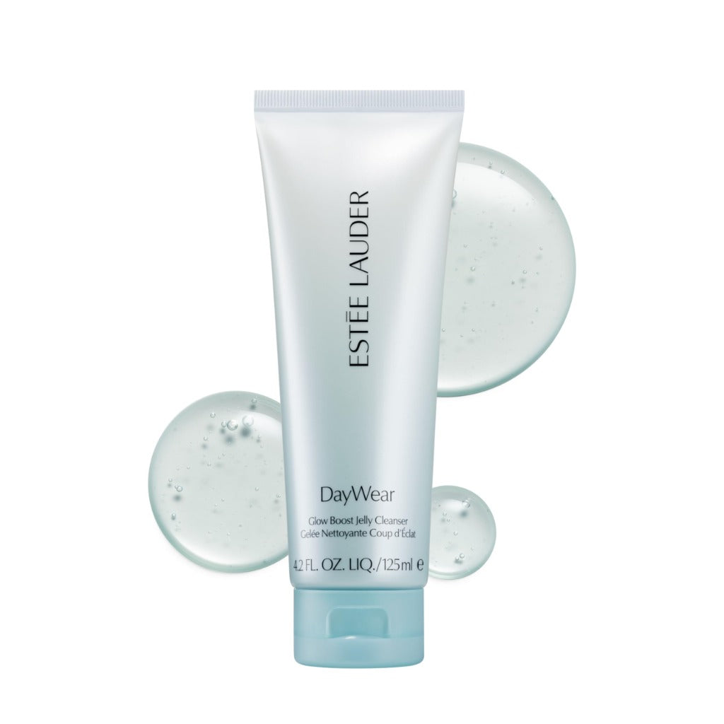 Estée Lauder DayWear Glow Boost Jelly Cleanser - Gel Face Wash with Algae, Cucumber, Caffeine - 125ml - New