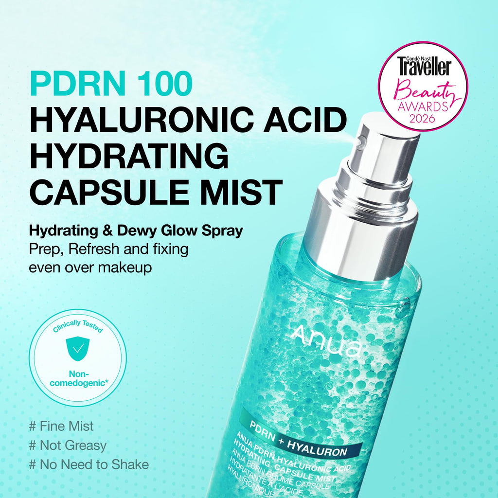 Anua PDRN Collagen Glow Facial Serum Spray - Hydrating Face Mist 100ml - Korean Skincare - New