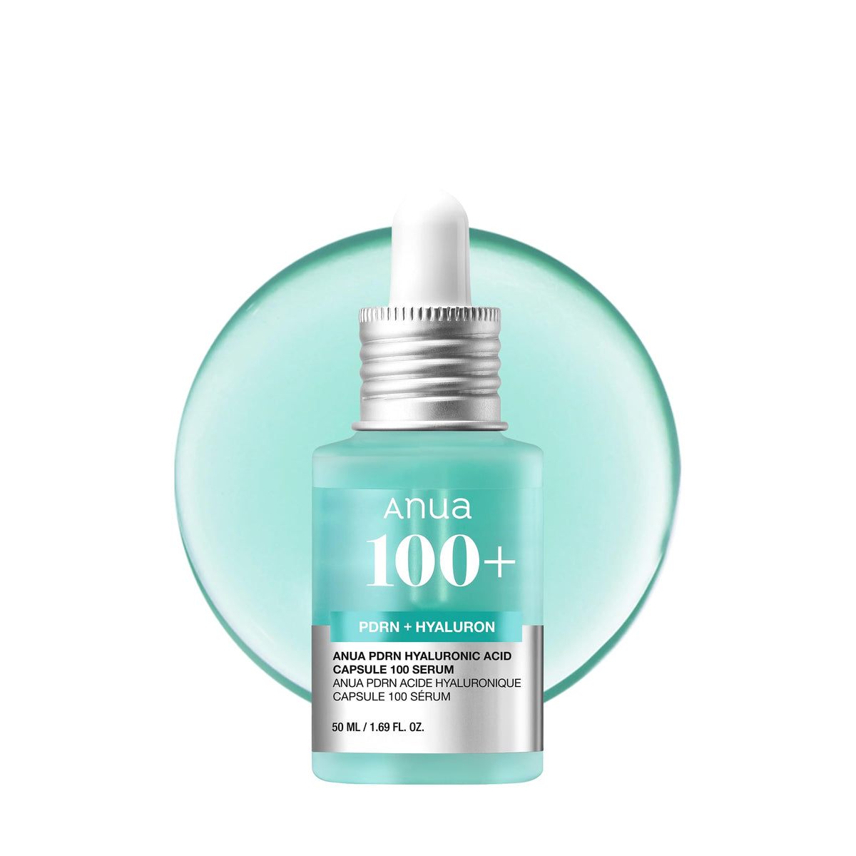 Anua PDRN Hyaluronic Acid Capsule 100 Serum - Korean Skincare Face Serum 30ml - Hydrating Anti-Aging Facial Treatment - New