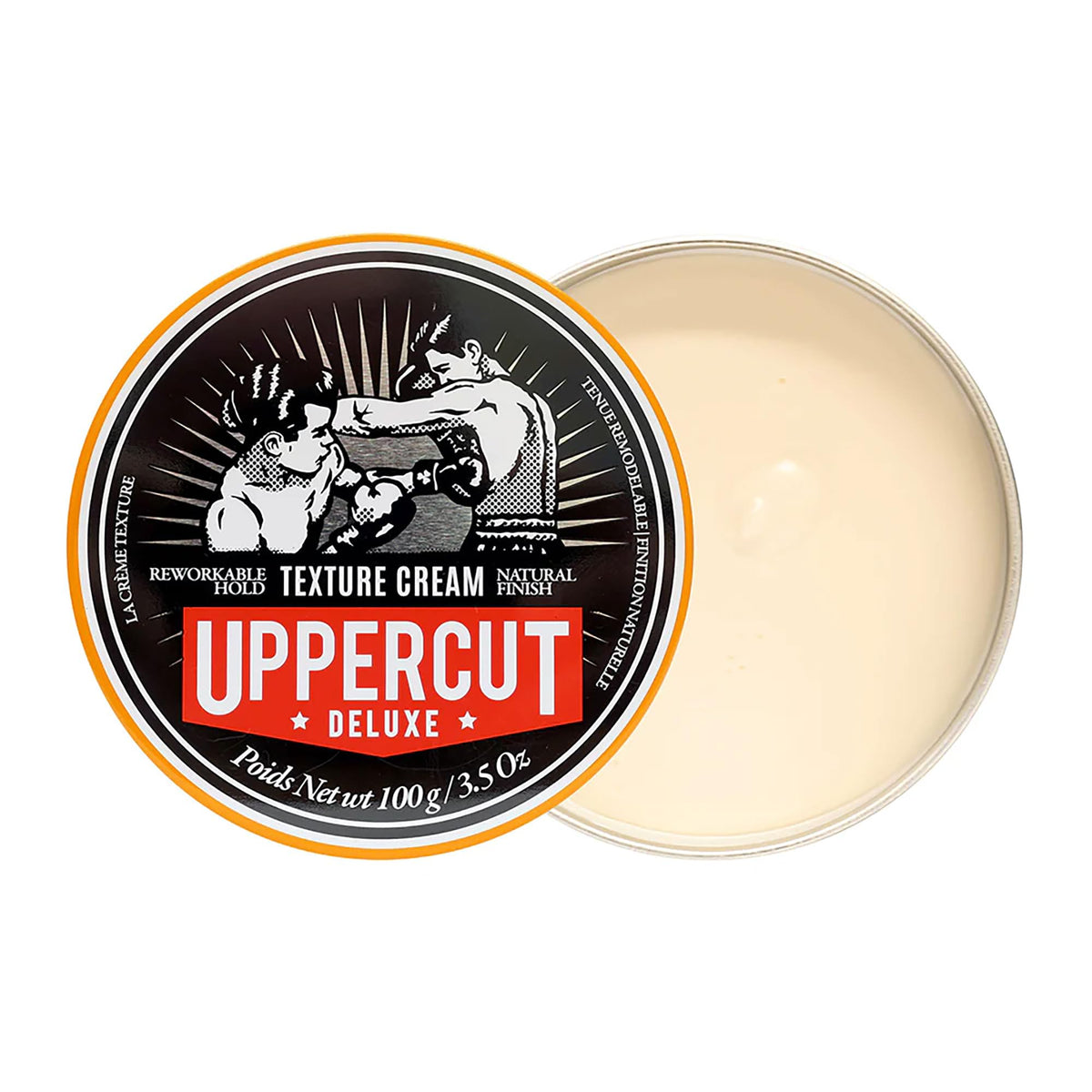 Uppercut Deluxe Texture Cream - Reworkable Hold - Matte Finish - 100g Hair Styling Wax - Damaged Box
