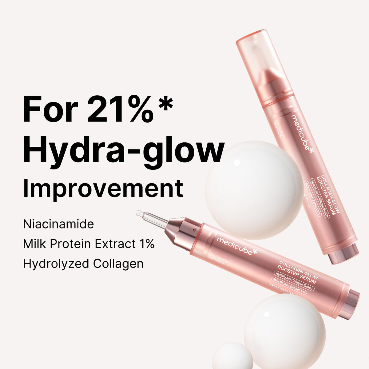 medicube Collagen Glow Booster Milk Serum - Twist & Click - Hydrating Face Skincare - Damaged Box