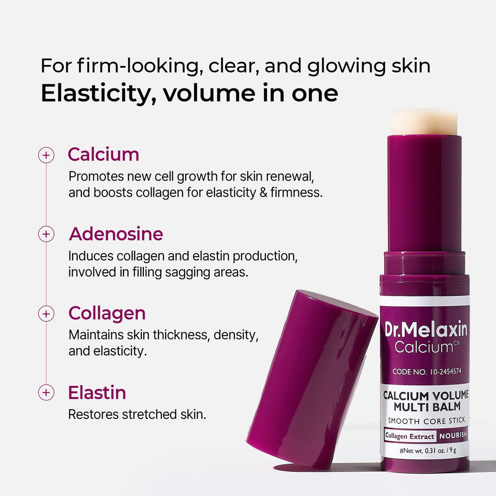 Dr.Melaxin Cemenrete Calcium Multi Balm Stick 9g - Under Eye Face Wrinkle Care, Firming Hydrating Collagen Korean Skincare - Damaged Box