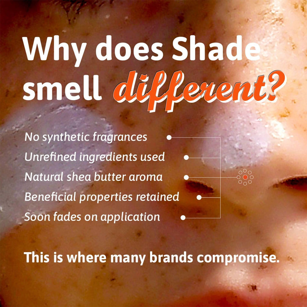 Shade All-Natural Sunscreen SPF25 - Unscented Mineral Face Body Sun Cream - Sensitive Skin Zinc Oxide - 100ml - Damaged Box