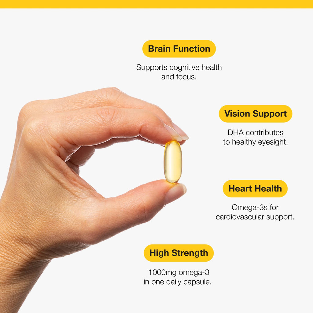 Metagenics OmegaGenics High Strength 1000mg Omega 3 Fish Oil - 30 Capsules Supplement - Damaged Box - BBE 12/2028