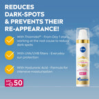 NIVEA Cellular Luminous 630 Anti Dark-Spot Daily UV Fluid SPF 50 - Face Moisturiser 40ml Hyaluronic Acid Vitamin E - Damaged Box