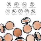 Bellapierre Compact Mineral Foundation SPF 15 - Pressed Powder Makeup Base - Nutmeg 0.35 oz - Talc-Free - New