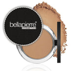 Bellapierre Compact Mineral Foundation SPF 15 - Pressed Powder Makeup Base - Nutmeg 0.35 oz - Talc-Free - New