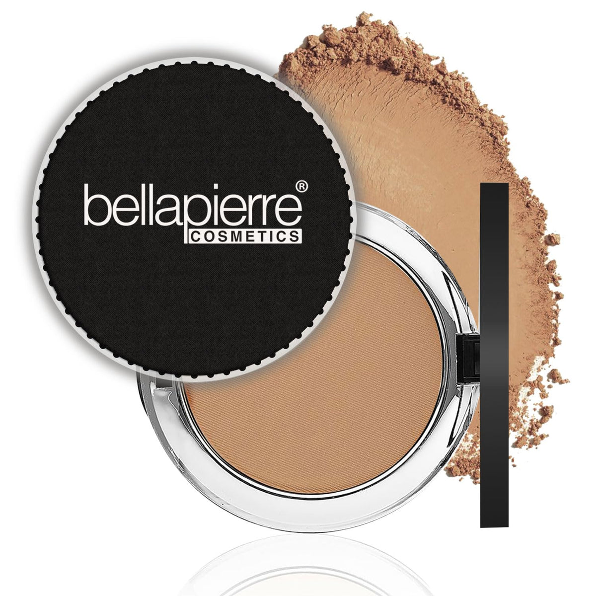 Bellapierre Compact Mineral Foundation SPF 15 - Pressed Powder Makeup Base - Nutmeg 0.35 oz - Talc-Free - New
